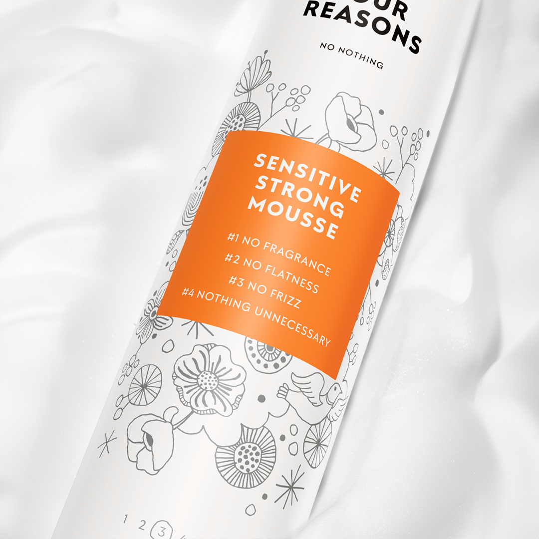 Fragrance Free Hair Strong Mousse – No Nothing Very Sensitive